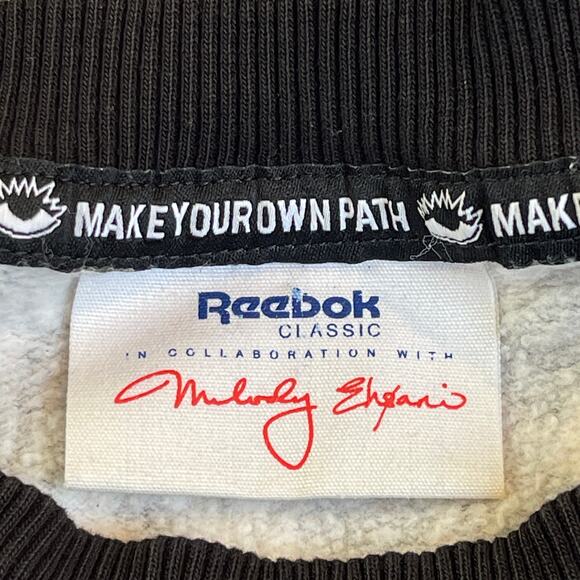 Reebok x Melody Ehsani Snakeskin Color Block Sweatshirt Size XL - Picture 5 of 6